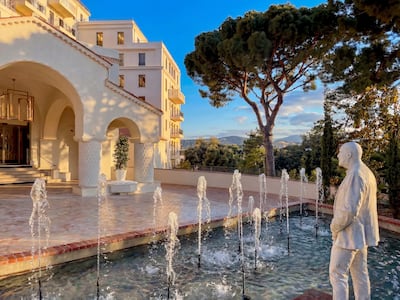 The statue of John Caudwell facing Le Provencal. Photo: Caudwell