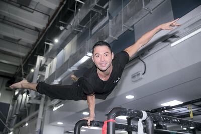 Danik Abishev, the acrobat Reem Mohammed / The National