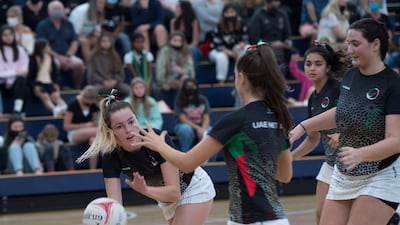 The UAE under 17 netball team, known as Eyasses, training at Dubai College. All photos Ruel Pableo for The National