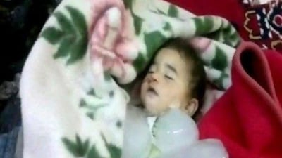 Damascus has denied allegations it was responsible for the massacre which left women and children dead. AFP Photo / YouTube