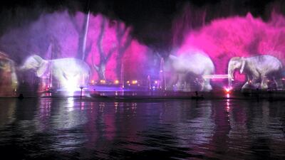 The new Imagine show 'Hathi's Garden' is running until November 29. Reem Mohammed / The National