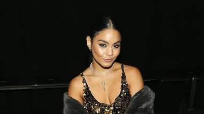 Vanessa Hudgens attends the Vera Wang show during New York Fashion Week on September 10, 2019. AFP