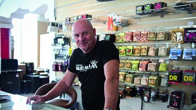 Musican’s Warehouse is a one stop shop for any musician’s needs. Geoff Sinker, from England, director and music teacher, is the in the final stages of repurposing the back of the large space to make way for the academy.