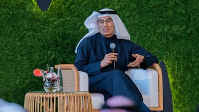 Mohamed Alabbar said the new design has been approved and construction has started on the tower, which will not be as tall as the Burj Khalifa. Photo: Sharjah Entrepreneurship Festival