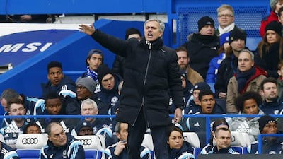 Jose Mourinho maintains he's happy with Chelsea's lead but says his team will not relax. Eddie Keogh / Reuters