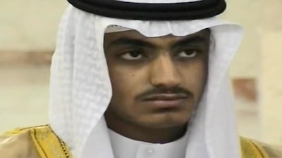 A screen grab from an undated handout video made available by the Central Intelligence Agency (CIA) shows Hamza bin Laden, the son of late Al Qaeda leader Osama bin Laden, Issued 31 July 2019. EPA