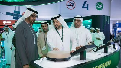 President Sheikh Mohamed tours the event