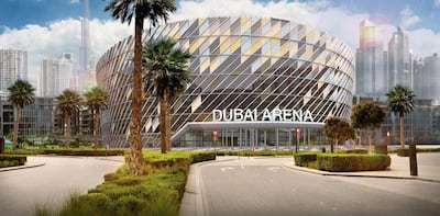 How Dubai Arena will look when finished. Courtesy Dubai Media Office / Meraas