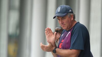England's head coach Chris Silverwood says current conditions would allow for Test matches in England to start earlier. AFP
