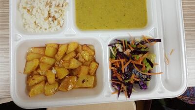 Selin Duygu Yucelen photographs her iftar meal at a student dormitory where she is under a mandatory 14-day quarantine after returning from abroad as part of the measures to prevent the spread of the coronavirus in Bingol, Turkey. Reuters