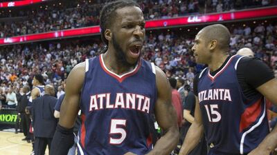 DeMarre Carroll led the way for Atlanta with 25 points and 10 rebounds in Game 6 against Washington. Michael Reynolds / EPA