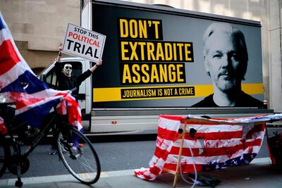Julian Assange is fighting to avoid extradition to the United States for leaking military secrets. AFP
