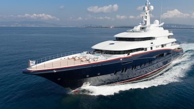 The vessel, one of the largest and most luxurious in the world, will be for sale for Dh1.16 billion, and is the largest ever yacht showcased in the show’s 22-year history.