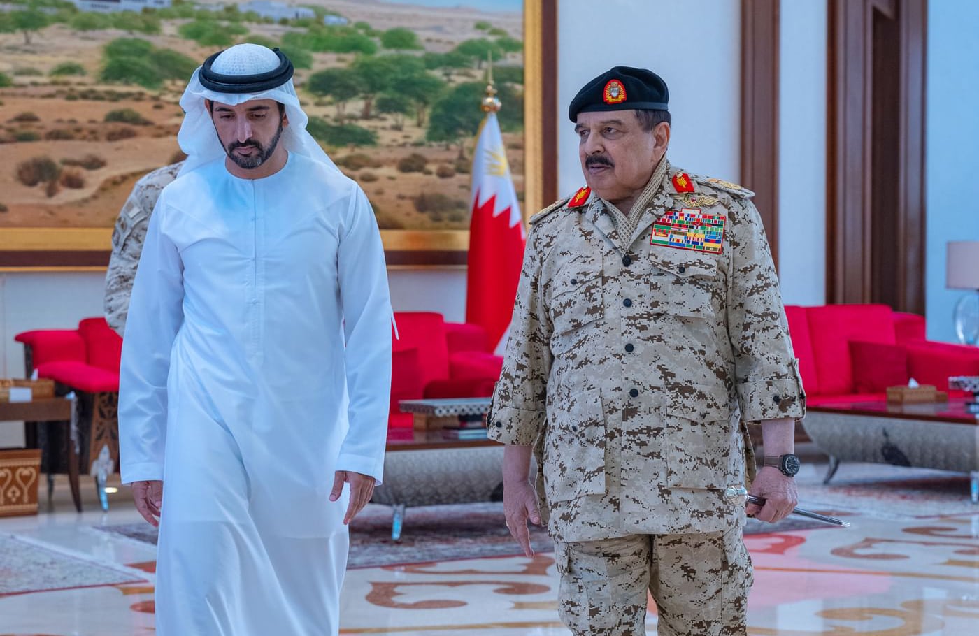 Image linked from the original feed: Sheikh Hamdan witnesses 'Bahrain Shield' joint military exercise in Manama