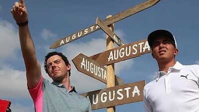 Rory McIlroy, left, and Rickie Fowler. Andrew Redington/Getty Images