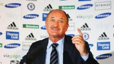 Luiz Felipe Scolari is unveiled as the new Chelsea manager at a press conference today.