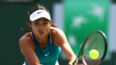 Emma Raducanu was defeated by Petra Martic in the third round at Indian Wells. Getty Images