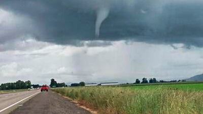 A funnel-shaped cloud near Marianna, Florida. AP Photo