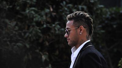 Barcelona superstar Neymar shown leaving court in Spain on Tuesday. Tom Gandolfini / AFP / February 2, 2016