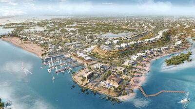 An artist's impression of the ambitious development being shaped by Jubail Island Investment Company.