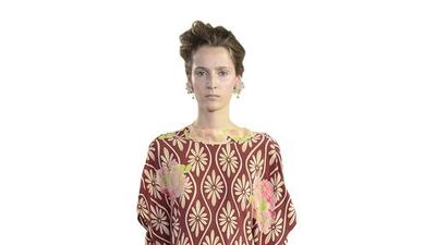 A beach look on a model for Simone Rocha. Catwalking / Getty Images