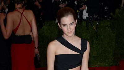 Emma Watson, in Prabal Gurung, attends the Met Gala at the Metropolitan Museum of Art in New York, US, on May 6, 2013 EPA