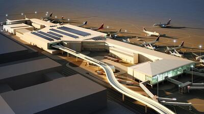 A rendering of Concourse D at Dubai International Airport. Wam