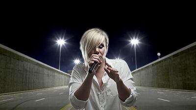 Dubai-based jazz singer Rachael Calladine. Courtesy The Fridge Dubai