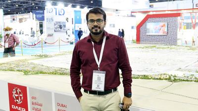 Zain Abedin Shaikh, a travel agent in Sharjah, attends the event.
