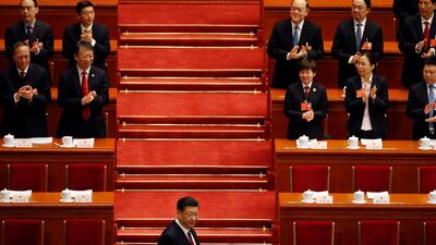Chinese President Xi Jinping arrives for the opening session of the annual National People's Congress in Beijing. AP Photo