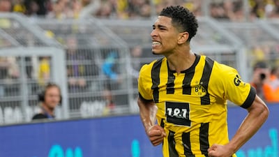 Jude Bellingham has joined Real Madrid after three seasons at Borussia Dortmund. AP