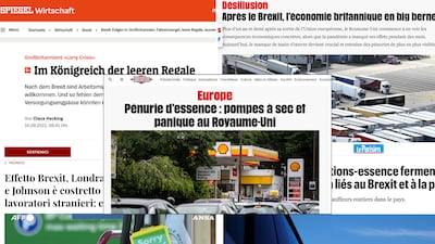 Britain’s supply chain crisis has been met with scathing criticism from European commentators.