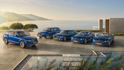 Bentley's full Azure range. Other colours are available
