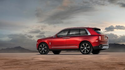 The sweeping lines towards the C pillars are meant to echo those of the latest-generation Phantom. Rolls-Royce