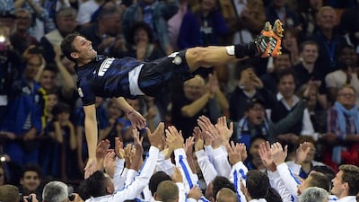 Despite Zanetti’s San Siro farewell drawing a near capacity crowd, Inter coach Walter Mazzarri left the Argentine on the bench until he replaced Jonathan in the 52nd minute. Olivier Morin / AFP Photo