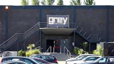 The entrance of a nightclub, with lights still on, is seen after a gunman killed one person and injured others in Konstanz, Germany on July 30. Arnd Wiegmann / Reuters