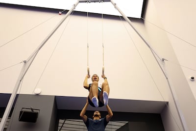 Artistic and rhythmic gymnastics is making its UAE Games debut. Chris Whiteoak / The National