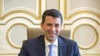 The UAE ambassador to UK Mansoor Abulhoul at the London Embassy.