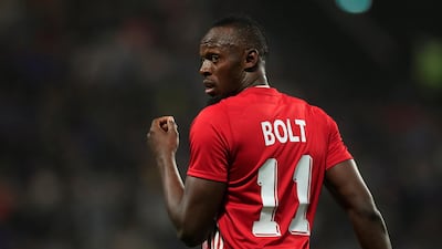 Usain Bolt played in a Fifa 98 team against a France 98 side at the U Arena in Paris on June 12. Reuters