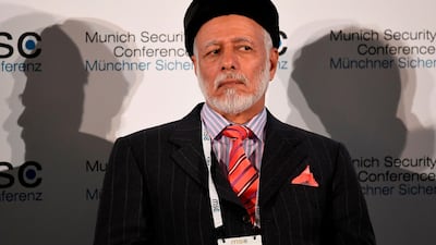 Yousuf bin Alawi, Oman's minister for foreign affairs, attends a panel discussion at the Munich Security Conference on February 15, 2020. AFP