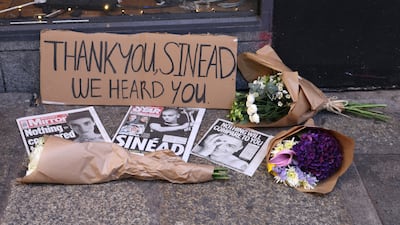 Tributes to O'Connor at the Irish Rock 'n' Roll Museum in Dublin