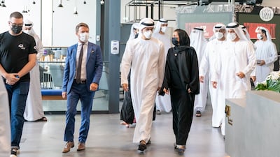 Sheikh Khaled bin Mohamed met the school’s management and students of the programme’s inaugural batch.