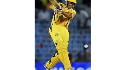 Wriddhiman Saha scored 46 not out to help the Chennai Super Kings defeat the Kochi Tuskers Kerala yesterday.