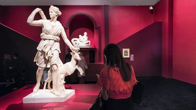 The exhibition From One Louvre to Another continues at the Louvre Abu Dhabi until April 7, 2018. (Pictured: Artemis of the Hunter) Christopher Pike / The National