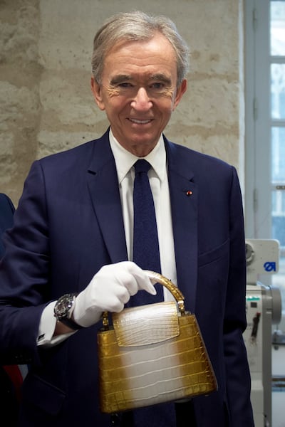 LVMH luxury group's chairman Bernard Arnault. AFP