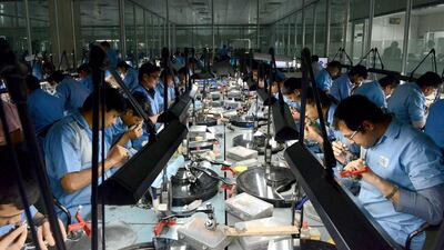 The EU is India’s largest trading partner with trade valued at €72.5 billion last year with jewellery and gems among the major exports to the 28-nation bloc. Sam Panthaky / AFP