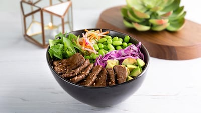 The beef teriyaki poke bowl from Pokai. Courtesy of Pokai