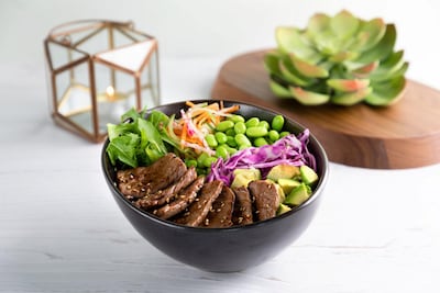 The beef teriyaki poke bowl from Pokai. Courtesy of Pokai