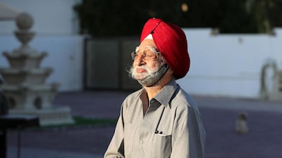 Prithvipal Singh is among the oldest patients to recover from Covid-19 in the UAE. Chris Whiteoak / The National