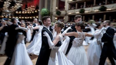 Debutants waltzing during the opening ceremony of the traditional 65th Vienna Opera Ball at the Vienna State Opera in Austria. EPA